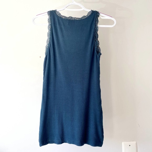 Navy Blue Lace Tank by Ann Taylor LOFT Size small - Picture 5 of 9